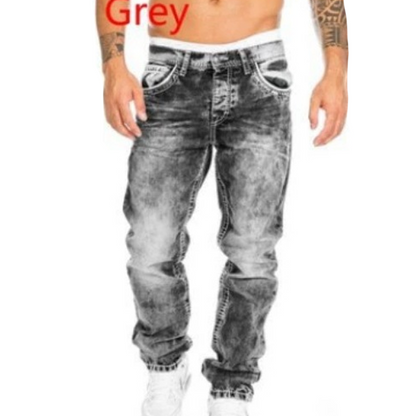 🧢 50% OFF NOW! 👖 Men's Straight-Leg Vintage Jeans – Durable Denim & Hip-Hop Fit 🎸👟