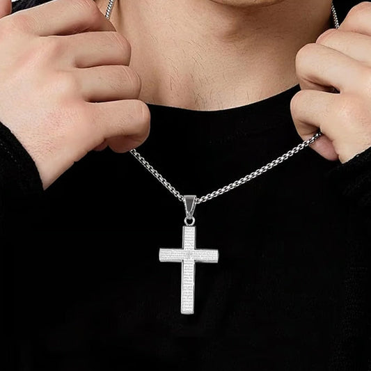 ✝️ 50% OFF NOW!✨ Stainless Steel Cross Necklace – Durable & Tarnish-Free – Unisex Minimalist Pendant – Faith Jewelry Gift 🎁