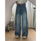 ✨ 50% OFF NOW! 💎 Women's Floral Jacquard Wide-Leg Denim Pants – Vintage Romance & High-Waist Chic 👖🌸