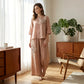 ✨ 50% OFF NOW! 🌿 Vintage Embroidered Cotton Linen 2-Piece Set – Round Neck & Wide-Leg Pants 🧵👖
