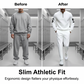 🏃‍♂️ 50% OFF NOW! 👕 Slim Athletic Fit 2-Piece Set – 3D Print Half-Zip & Breathable Pants 🍂👟