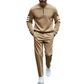 🏃‍♂️ 50% OFF NOW! 👕 Slim Athletic Fit 2-Piece Set – 3D Print Half-Zip & Breathable Pants 🍂👟
