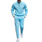 🏃‍♂️ 50% OFF NOW! 👕 Slim Athletic Fit 2-Piece Set – 3D Print Half-Zip & Breathable Pants 🍂👟