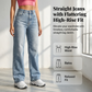 ✨ 50% OFF NOW! 👖Women's High-Waisted Straight Leg Jeans – Elongate & Perfect Fit! 🤎