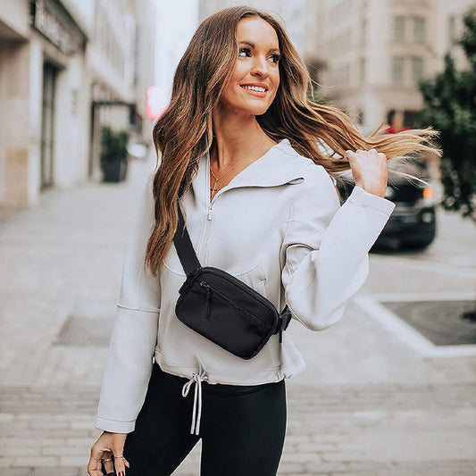 🎒 50% OFF NOW! 💧 Premium Crossbody Waist Bag – Water-Repellent, Adjustable Strap & Secure Zippers 🏃‍♂️