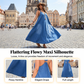 🌊 50% OFF NOW! 👗 Casual Loose Fit V-Neck Denim Maxi Dress – French Elegance & Breathable Comfort ✨