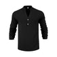 🍃 50% OFF NOW! 👔 Men's Casual Linen Blend Henley – Breathable, Wrinkle-Free & Effortlessly Cool ✨