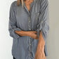 ✨ 50% OFF NOW! 👚 Women's V-Neck Striped Shirt with Sparkling Sequins – Glamour Meets Comfort 🌟👔