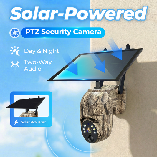 📹 50% OFF NOW! 🌞 4MP Solar PTZ Camera – 355° Pan & Tilt, Built-in Battery, Two-Way Talk & IP66 Weatherproof 🛡️