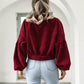 🌿 50% OFF NOW! 🧥 Women's Cropped Corduroy Jacket with Balloon Sleeves ✨