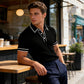 👕 50% OFF NOW! ☀️ Casual Short Sleeve Polo Shirt – Breathable Polyester, Modern Fit & Perfect for Relaxed Days 🏖️