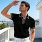 👕 50% OFF NOW! ☀️ Casual Short Sleeve Polo Shirt – Breathable Polyester, Modern Fit & Perfect for Relaxed Days 🏖️