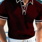 👕 50% OFF NOW! ☀️ Casual Short Sleeve Polo Shirt – Breathable Polyester, Modern Fit & Perfect for Relaxed Days 🏖️