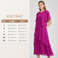 🌸 55% OFF NOW! 👗 Elegant Layered Dress with Flutter Sleeves – Cascading Tiers, Loose Fit & Versatile Style ✨
