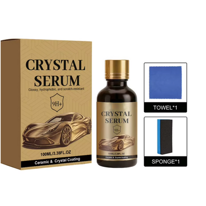 ✨ BUY 1 GET 1 FREE! 🚗 Ceramic Car Coating Kit – Crystal Serum, 9H Hardness & Hydrophobic Effect 🛡️