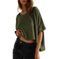 👕 50% OFF NOW! 🌸 Women's Casual Loose Short Sleeve Top – Soft Fabric, Crew Neck & Everyday Style ☁️