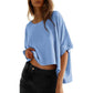 👕 50% OFF NOW! 🌸 Women's Casual Loose Short Sleeve Top – Soft Fabric, Crew Neck & Everyday Style ☁️