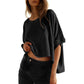 👕 50% OFF NOW! 🌸 Women's Casual Loose Short Sleeve Top – Soft Fabric, Crew Neck & Everyday Style ☁️