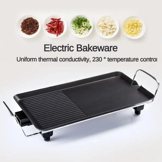 🔥 50% OFF NOW! 🍳 Dual-Zone Electric Griddle – Non-Stick Coating, Even Heating