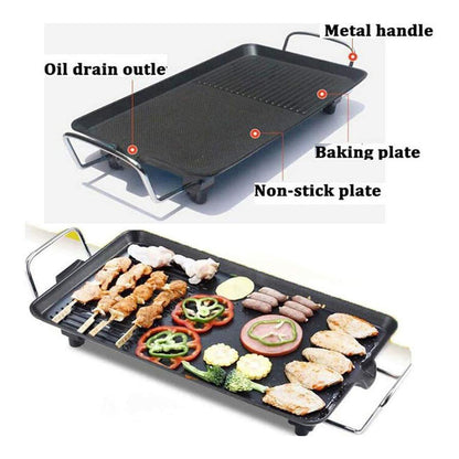 🔥 50% OFF NOW! 🍳 Dual-Zone Electric Griddle – Non-Stick Coating, Even Heating