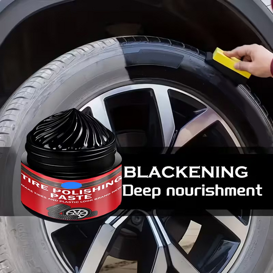 🚗 BUY 2 GET 1 FREE! ✨ Car Tire & Plastic Trim Renewal Paste – Restores Shine, Prevents Cracking & Easy Application 🧽