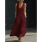 👗 50% OFF NOW! 🌼 2026 New Arrival – Women's Sleeveless V-Neck Maxi Dress with Pockets 🌸