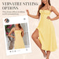 👗 50% OFF NOW! 🔥 Women's Elegant Lace-Up Dress with Side Slit – Adjustable Fit, Flowy Hem & Breathable Fabric ✨