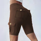 🍑 50% OFF NOW! 🏋️‍♀️ High-Waist Butt-Lifting Athletic Shorts – 4-Way Stretch & Pockets – Squat-Proof & Moisture Wicking 🧘‍♀️