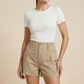 🩳 50% OFF NOW! 👖 Women's High-Waist Cargo Shorts with Pockets – Flattering Fit, Premium Blend & Versatile Style – Perfect for Casual Days 👜
