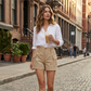 🩳 50% OFF NOW! 👖 Women's High-Waist Cargo Shorts with Pockets – Flattering Fit, Premium Blend & Versatile Style – Perfect for Casual Days 👜