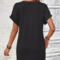 👗 50% OFF NOW! 💫 Women's Fashion V-Neck Button Dress – Timeless Solid Colors, Soft Fabric & Rolled Sleeves 🌸