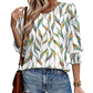 👚 50% OFF NOW!✨ Women's Casual 3/4 Sleeve Blouse – Wide Neck & Elastic Cuffs – Versatile All-Season Top – Easy Care Polyester Shirt 👗