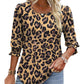 👚 50% OFF NOW!✨ Women's Casual 3/4 Sleeve Blouse – Wide Neck & Elastic Cuffs – Versatile All-Season Top – Easy Care Polyester Shirt 👗