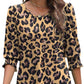 👚 50% OFF NOW!✨ Women's Casual 3/4 Sleeve Blouse – Wide Neck & Elastic Cuffs – Versatile All-Season Top – Easy Care Polyester Shirt 👗