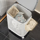 🧺 50% OFF NOW! 🌀 Large Ventilated Laundry Basket – Effortless Mobility, Ventilated Design & Concealing Lid 🏠