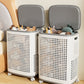 🧺 50% OFF NOW! 🌀 Large Ventilated Laundry Basket – Effortless Mobility, Ventilated Design & Concealing Lid 🏠