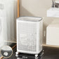 🧺 50% OFF NOW! 🌀 Large Ventilated Laundry Basket – Effortless Mobility, Ventilated Design & Concealing Lid 🏠