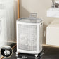 🧺 50% OFF NOW! 🌀 Large Ventilated Laundry Basket – Effortless Mobility, Ventilated Design & Concealing Lid 🏠