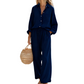 👗 50% OFF NOW! ☀️ Women's Chic Faux-Linen Two-Piece Outfit – Breathable, Relaxed Fit & Adjustable Waist 🌿