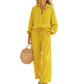 👗 50% OFF NOW! ☀️ Women's Chic Faux-Linen Two-Piece Outfit – Breathable, Relaxed Fit & Adjustable Waist 🌿