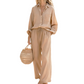 👗 50% OFF NOW! ☀️ Women's Chic Faux-Linen Two-Piece Outfit – Breathable, Relaxed Fit & Adjustable Waist 🌿