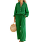 👗 50% OFF NOW! ☀️ Women's Chic Faux-Linen Two-Piece Outfit – Breathable, Relaxed Fit & Adjustable Waist 🌿