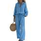 👗 50% OFF NOW! ☀️ Women's Chic Faux-Linen Two-Piece Outfit – Breathable, Relaxed Fit & Adjustable Waist 🌿