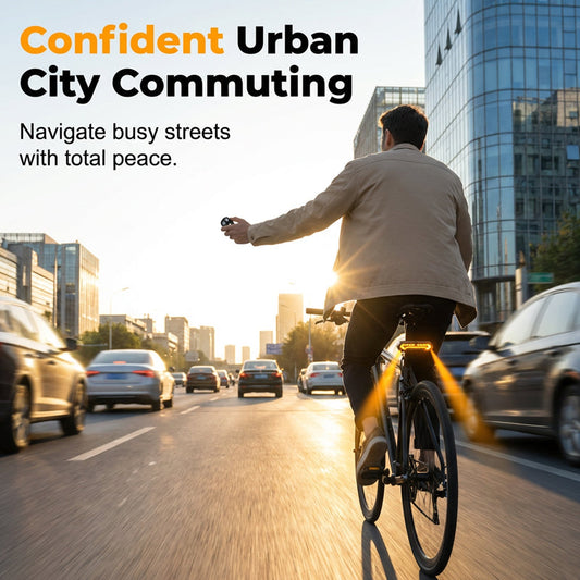 🚴 50% OFF NOW! 🔦 Wireless Turn Signal Light for Bicycles – Rechargeable, Waterproof & Perfect for Night Safety 💡