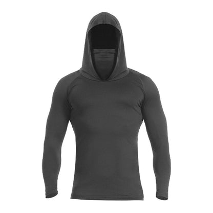 🏃 50% OFF NOW! ☀️ Men's Lightweight Quick-Dry UV Protection Hoodie – Built-in Face Cover, 4-Way Stretch & Sweat-Wicking 💨