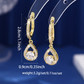 💎 60% OFF NOW! ✨ Elegant Teardrop Dangle Hoop Earrings – Synthetic Zircon, Pavé Setting & Versatile Style 🎀