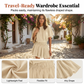 👗 50% OFF NOW! 🌸 Women's Casual Flowy Mini Dress – Batwing Sleeves, Elastic Waist & Breezy Fit – Effortless Summer Style ☀️