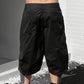 👖 50% OFF NOW! 🌿 Men's Plus Size Casual Drawstring Capri Pants – Wide-Leg Loose Fit, Adjustable Waist & Large Pockets ✨