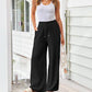 👖 50% OFF NOW! 🌿 Women's Casual Lightweight Plain Trousers – Adjustable Drawstring, Side Pockets & Soft Drape ✨