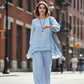 👗 50% OFF NOW! 🌿 Casual Loose Fit Tunic Top & Wide Leg Pants Set – Cotton-Linen Blend, Relaxed Fit & Versatile Style ✨